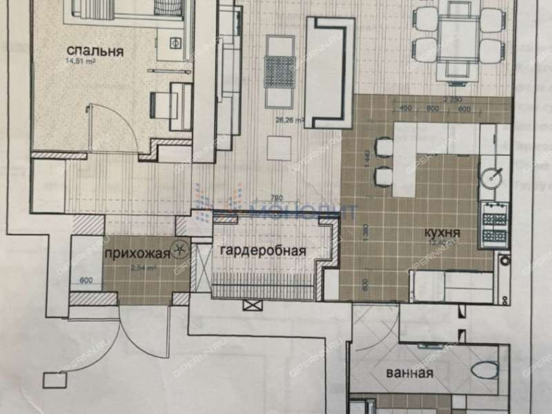двухкомнатная квартира на Казанском шоссе дом 10 к6