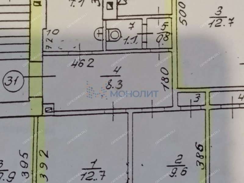 двухкомнатная квартира на проспекте Гагарина дом 116