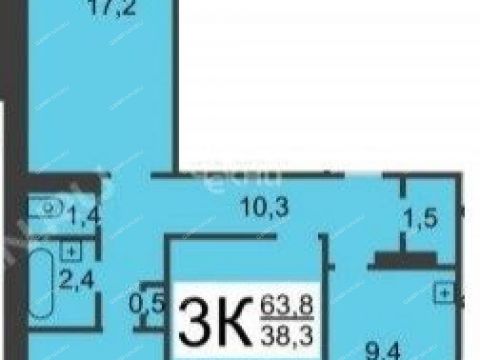 3-komnatnaya-ul-geroya-sovetskogo-soyuza-usilova-d-2-k3 фото