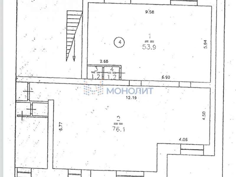 помещение под офис, торговую площадь на улице Невзоровых