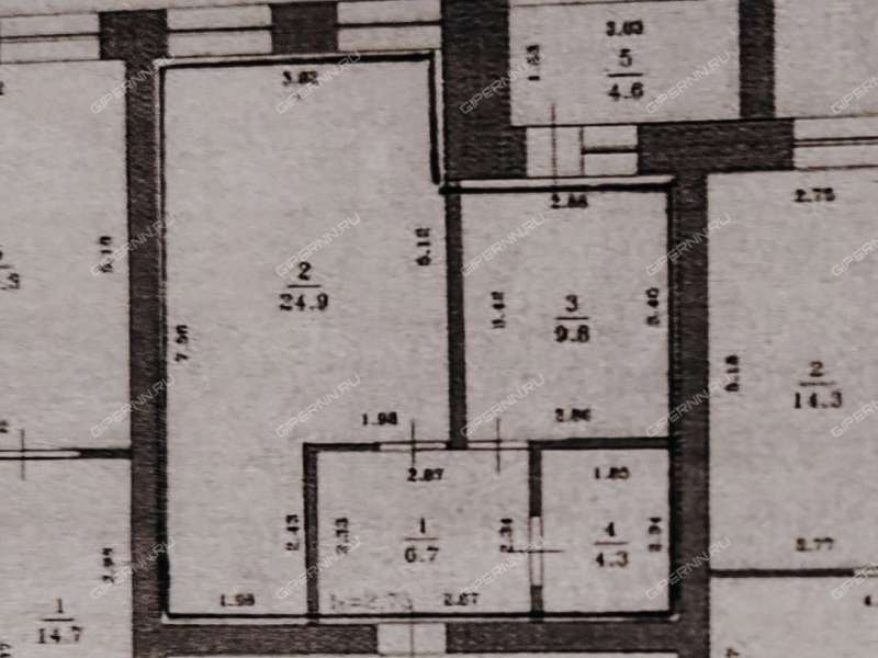 однокомнатная квартира на Полевой улице дом 8 город Кстово