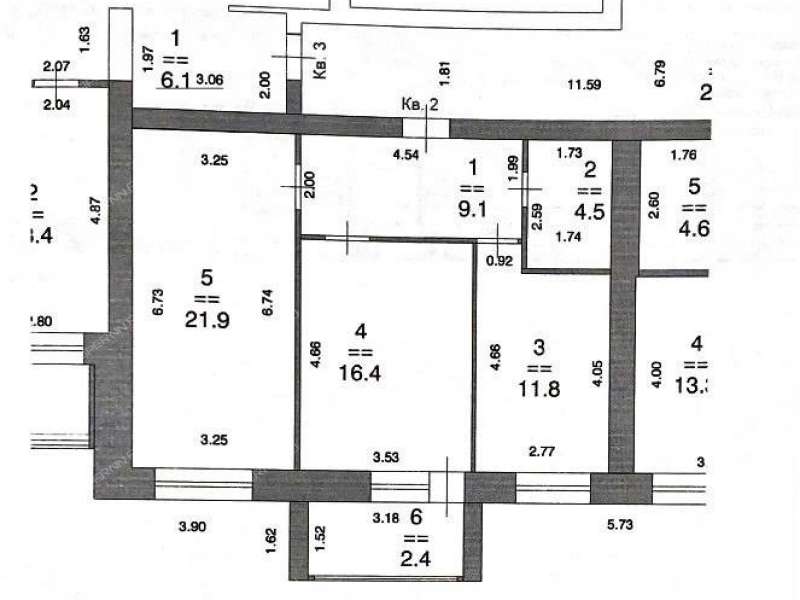 двухкомнатная квартира на улице Родионова дом 193 к5