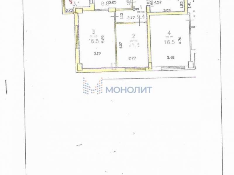 двухкомнатная квартира на Московском шоссе дом 27А