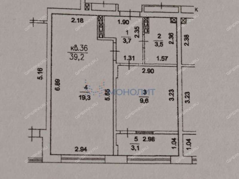 однокомнатная квартира на улице Новокузнечихинская дом 15