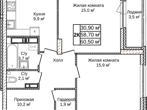 2-komnatnaya-zhk-novoe-olgino-dom-1 фото