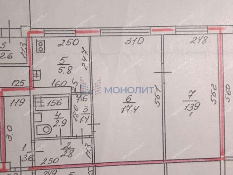 двухкомнатная квартира на улице имени Генерала Ивлиева дом 10 к1