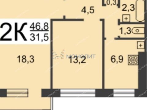2-komnatnaya-ul-melnikova-d-30 фото