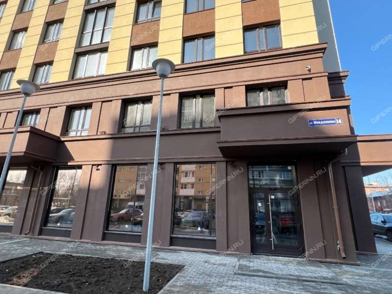 двухкомнатная квартира в новостройке на улице Менделеева дом 14