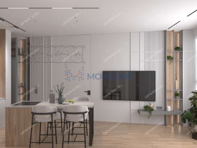 трёхкомнатная квартира на улице Белинского дом 66