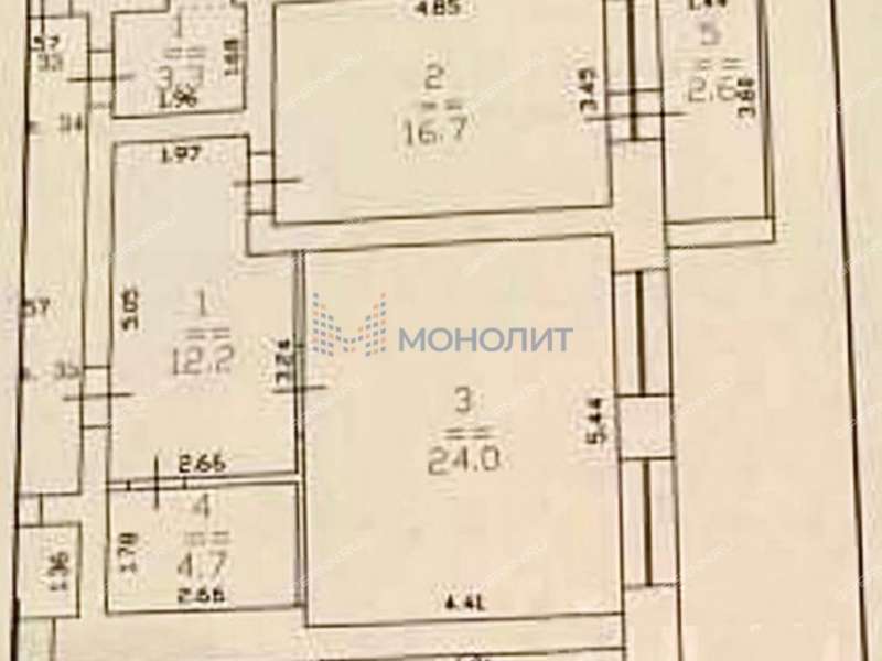 однокомнатная квартира на улице Генкиной дом 38