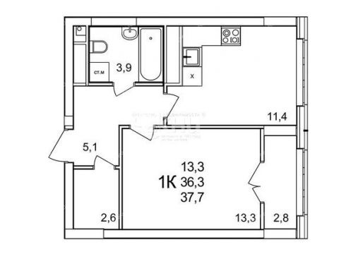 1-komnatnaya-derevnya-ankudinovka-kstovskiy-rayon фото