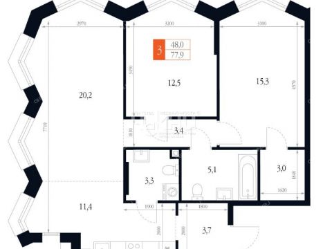 3-komnatnaya-ul-chernigovskaya-20 фото