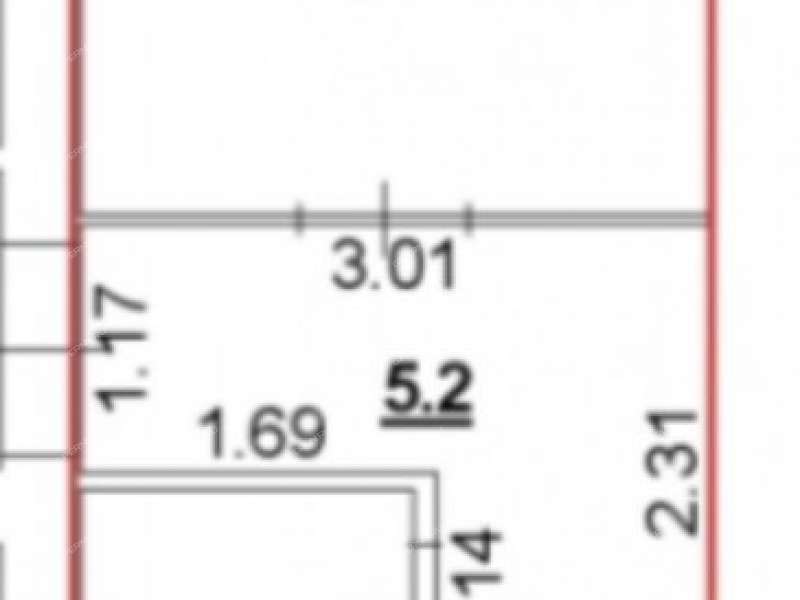 однокомнатная квартира на улице Герцена дом 6, к3 город Кстово