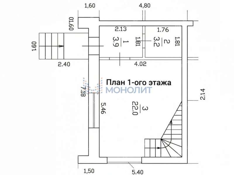 таунхаус в Третьем Тихом переулке