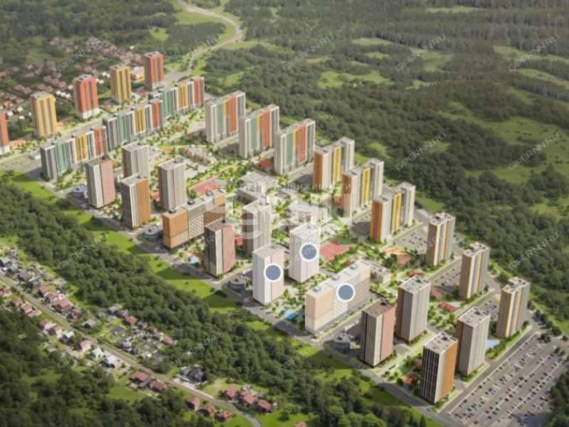 четырёхкомнатная квартира в новостройке примерно в 0,3 км на северо-восток от д.Анкудиновка, д.3 в ЖК КМ Анкудиновский парк деревня Анкудиновка